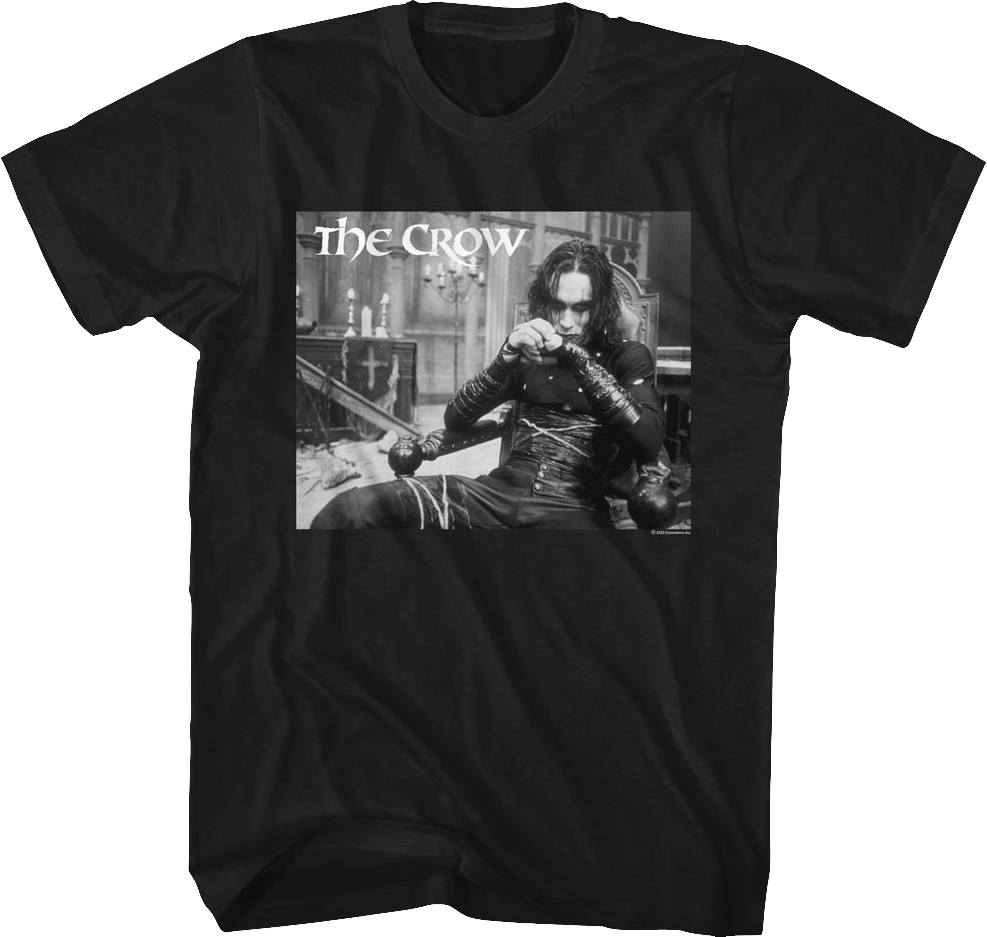 Draven In Chair Photo The Crow T-Shirt Hoodie, Sweatshirt | CiraTrend.com (Image 1)