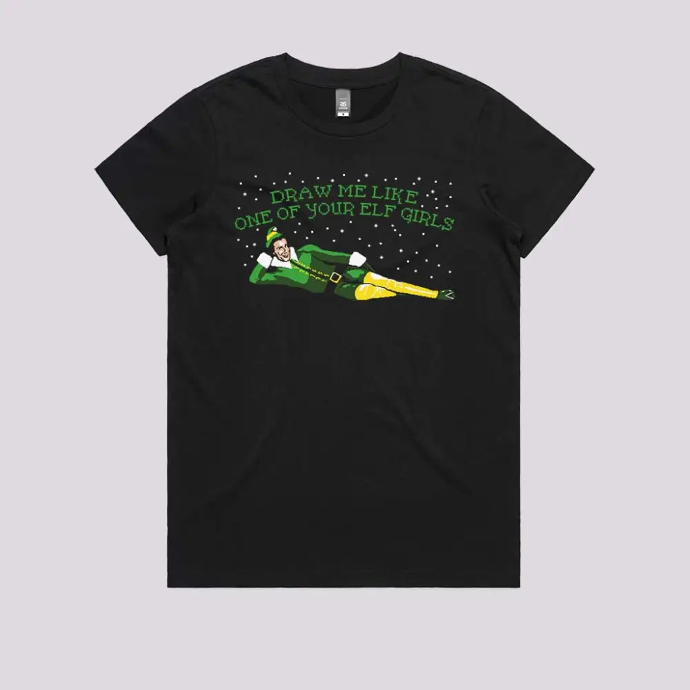 Draw Me Like One Of Your Elf Girls T-Shirt Hoodie, Sweatshirt | CiraTrend.com (Image 3)