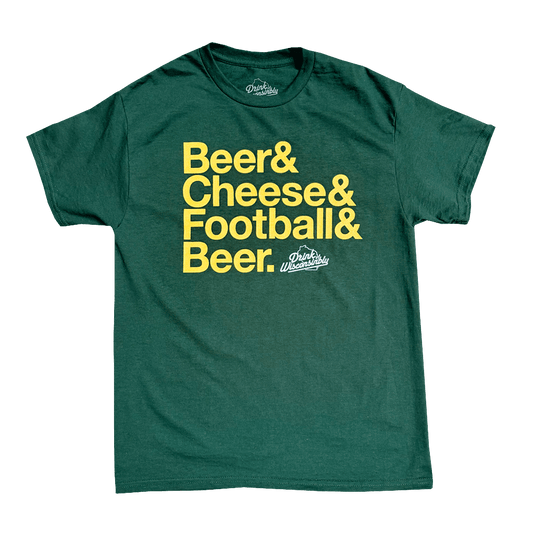 "Beer & Cheese & Football & Beer" T-Shirt