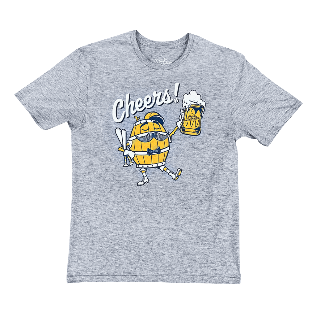"Cheers Thirston" Grey Milwaukee Baseball T-Shirt