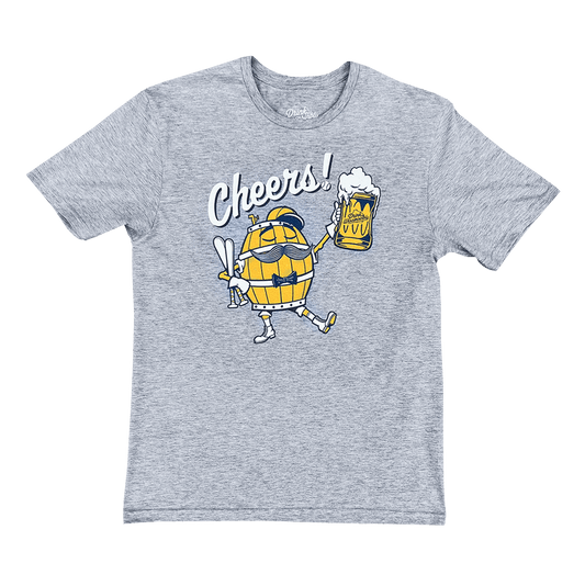 "Cheers Thirston" Grey Milwaukee Baseball T-Shirt