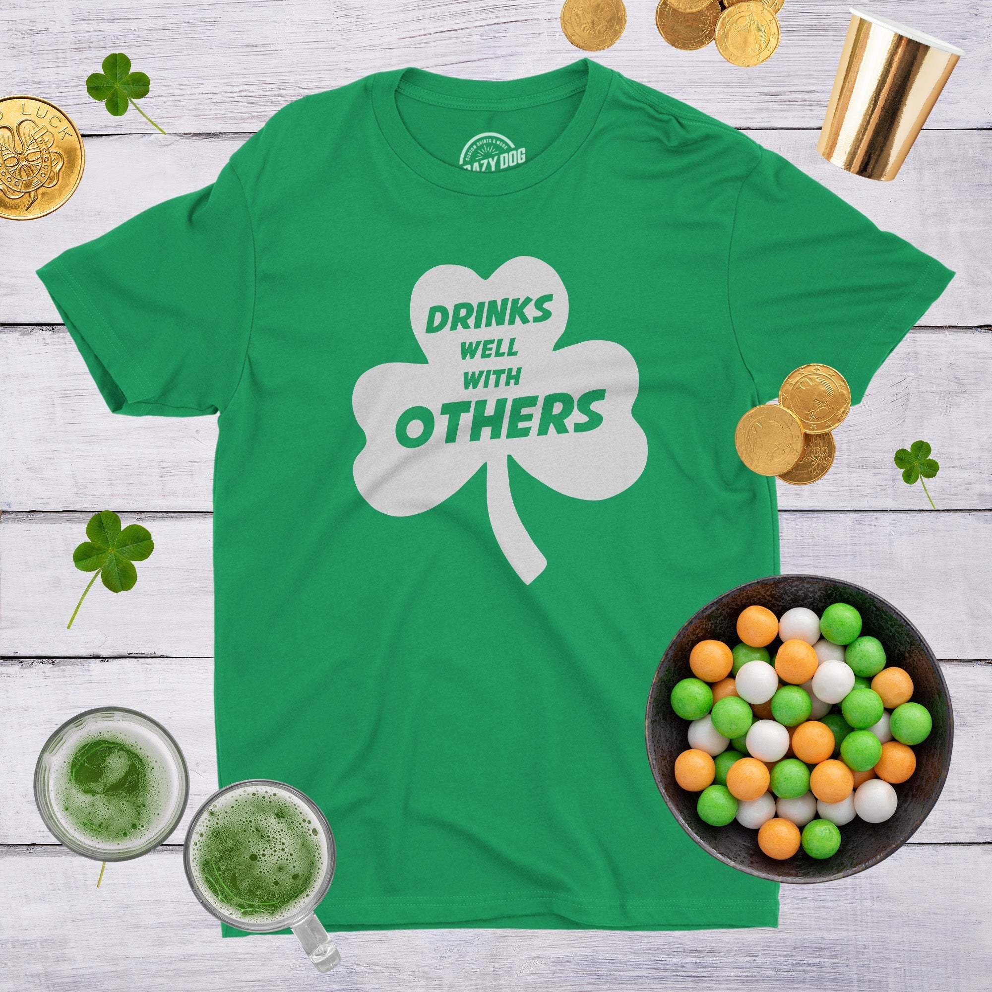 Drinks Well With Others Men's T Shirt Hoodie, Sweatshirt | CiraTrend.com (Image 3)