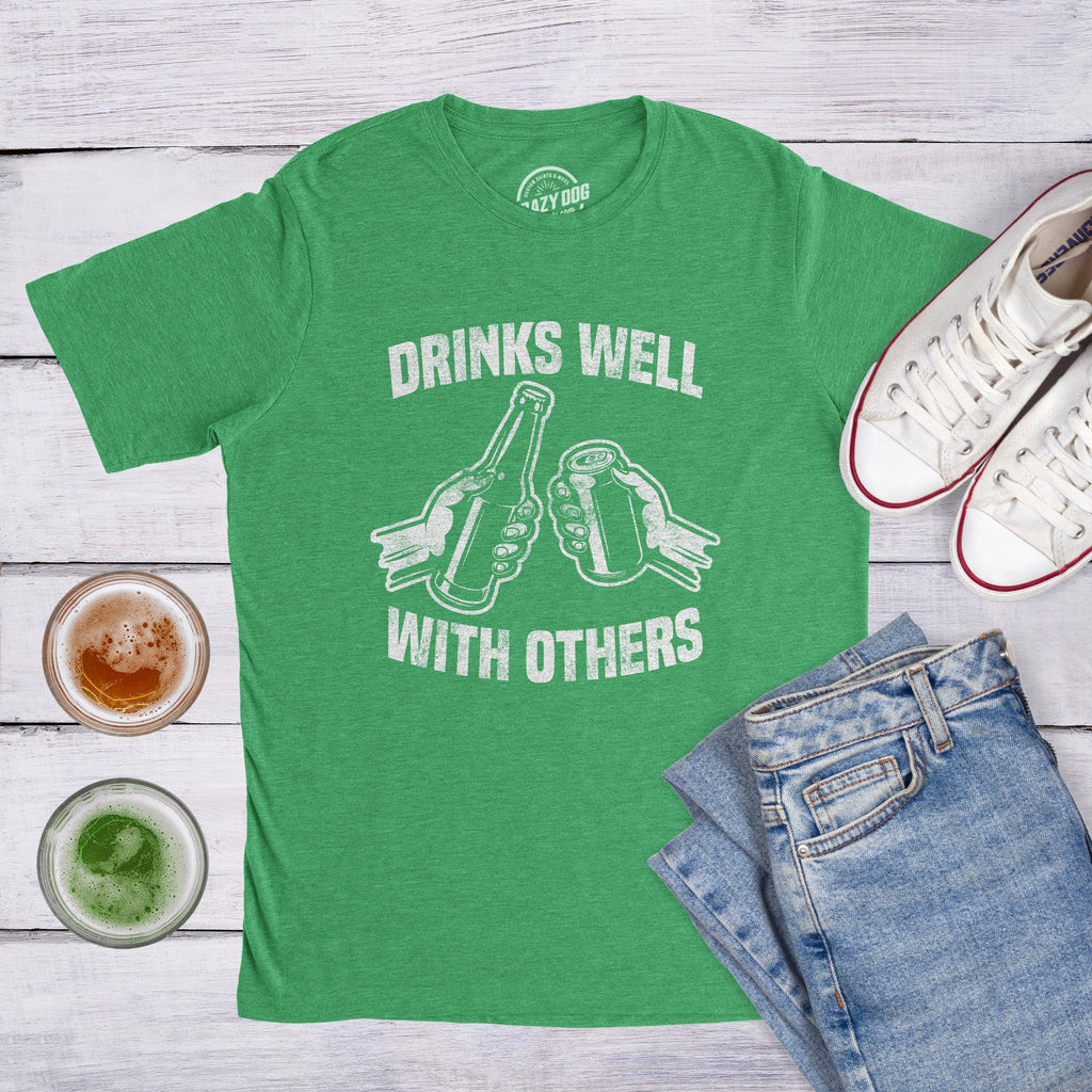 Drinks Well With Others Beer Men's T Shirt Hoodie, Sweatshirt | CiraTrend.com (Image 3)