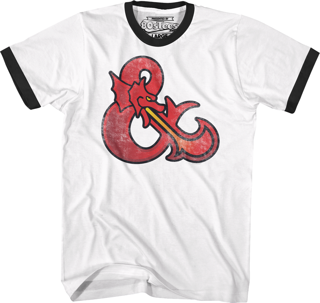 Dungeons & Dragons Logo Ringer Shirt Hoodie, Sweatshirt | CiraTrend.com (Image 1)