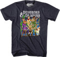 Navy Heather Animated Friends Dungeons & Dragons T-Shirt Hoodie, Sweatshirt | CiraTrend.com (Image 1)