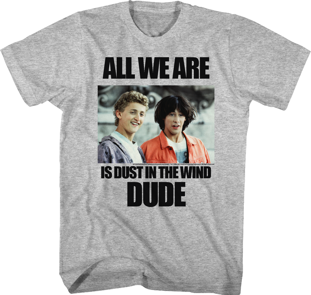 Dust In The Wind Bill and Ted T-Shirt Hoodie, Sweatshirt | CiraTrend.com (Image 1)