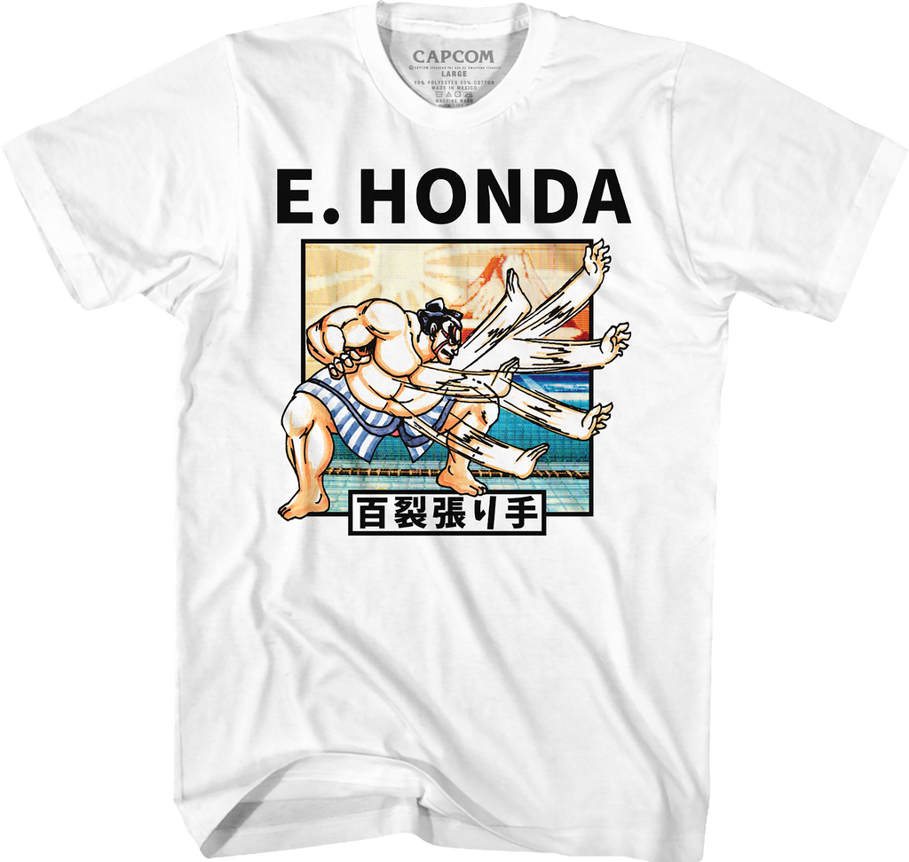 E. Honda Hundred Hand Slap Street Fighter T-Shirt Hoodie, Sweatshirt | CiraTrend.com (Image 1)
