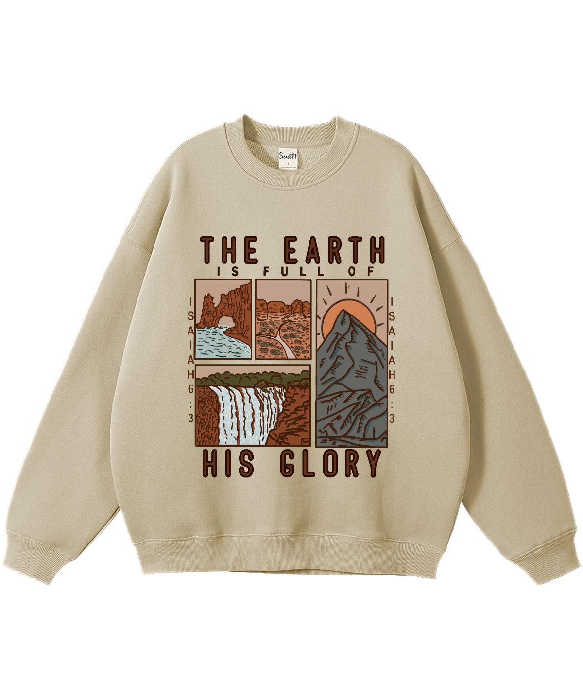The Earth Is Full Of His Glory Cotton Christian Sweatshirt T-Shirts, Hoodie | CiraTrend.com (Image 2)