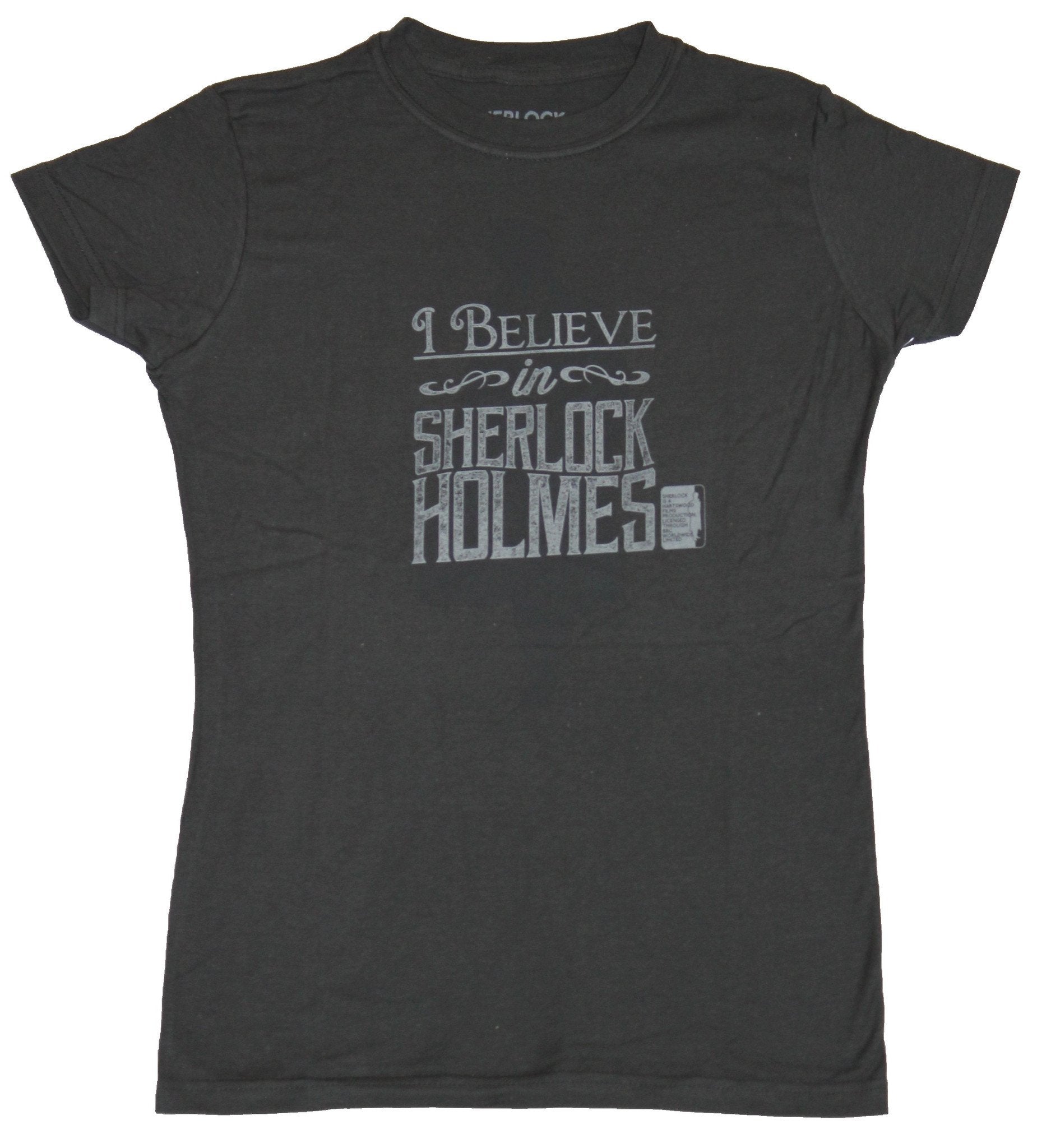Sherlock (BBC TV Series) Girls Juniors T-Shirt - I Believe in Sherlock Holmes Hoodie, Sweatshirt | CiraTrend.com