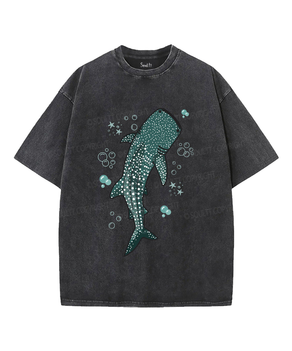 Whale Shark Unisex Washed Christian T-shirt Hoodie, Sweatshirt | CiraTrend.com (Image 2)