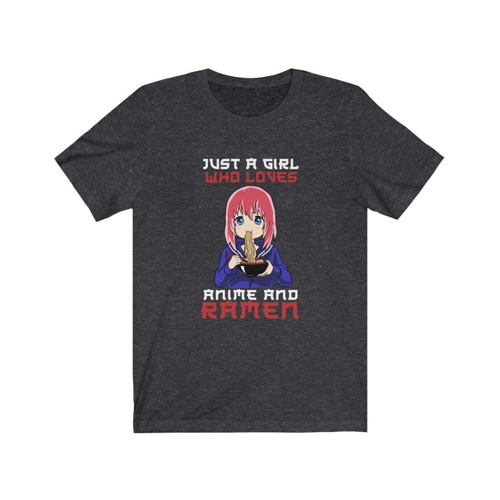 Just A Girl Who Loves Anime And Ramen Unisex Tee Hoodie, Sweatshirt | CiraTrend.com (Image 3)