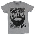 Chuck Norris Mens T-Shirt - "There is No Chin Behind Chucks Beard?." Image Hoodie, Sweatshirt | CiraTrend.com