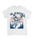He Is Rizzin' Unisex Cotton Christian T-Shirt Hoodie, Sweatshirt | CiraTrend.com (Image 1)