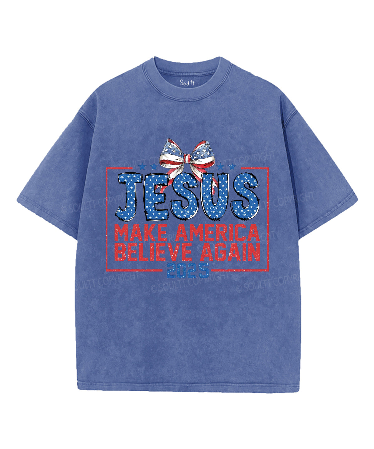 Make America Believe Again Unisex Washed Christian T-shirt Hoodie, Sweatshirt | CiraTrend.com (Image 4)