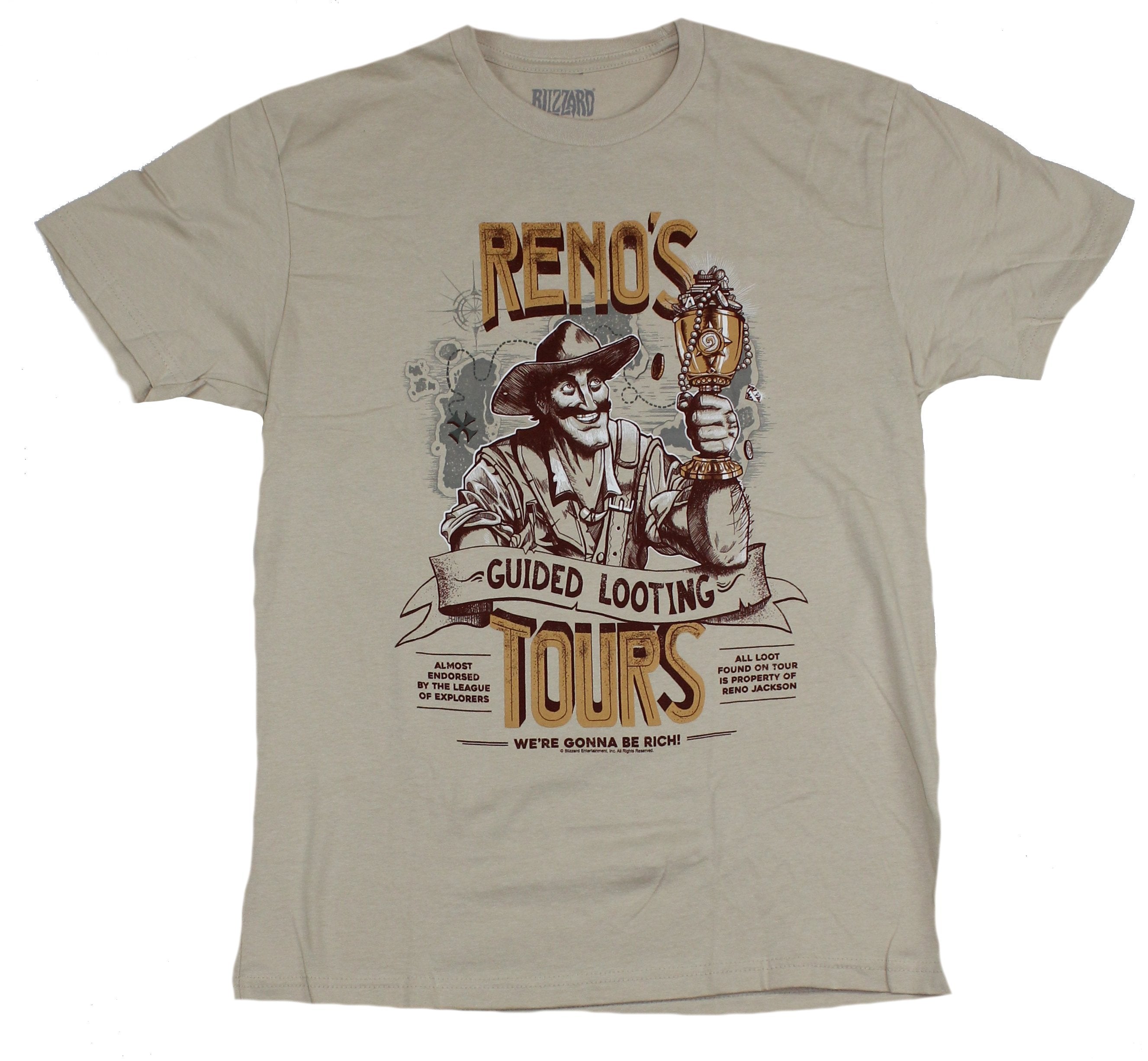 Hearthstone Mens T-Shirt - Reno's Guided Looting Tours Image Hoodie, Sweatshirt | CiraTrend.com