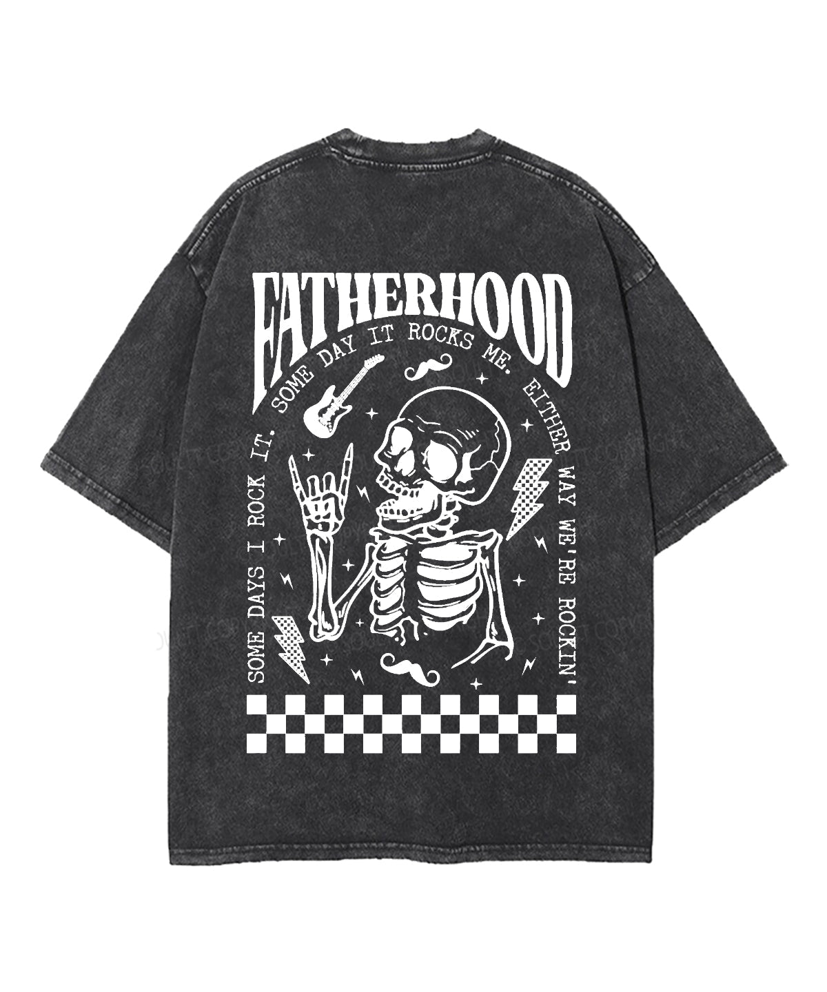 Fatherhood Double Sided Unisex Washed Christian T-shirt Hoodie, Sweatshirt | CiraTrend.com (Image 3)