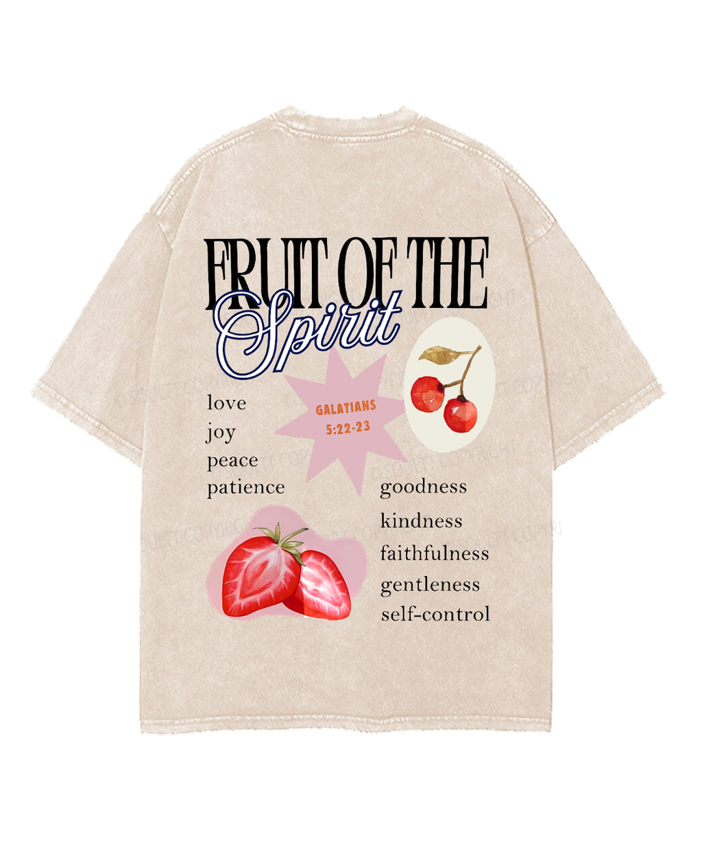 Fruit Spirit Double Sided Washed Christian Style002 T-Shirts, Hoodie, Sweatshirt