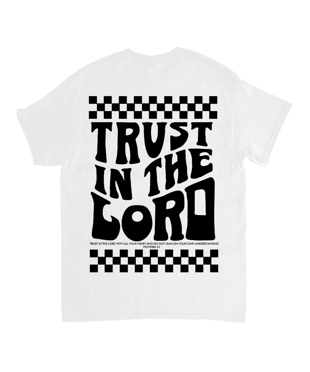 Trust In The Lord Double Sided Unisex Cotton Christian T-Shirt Hoodie, Sweatshirt | CiraTrend.com (Image 3)