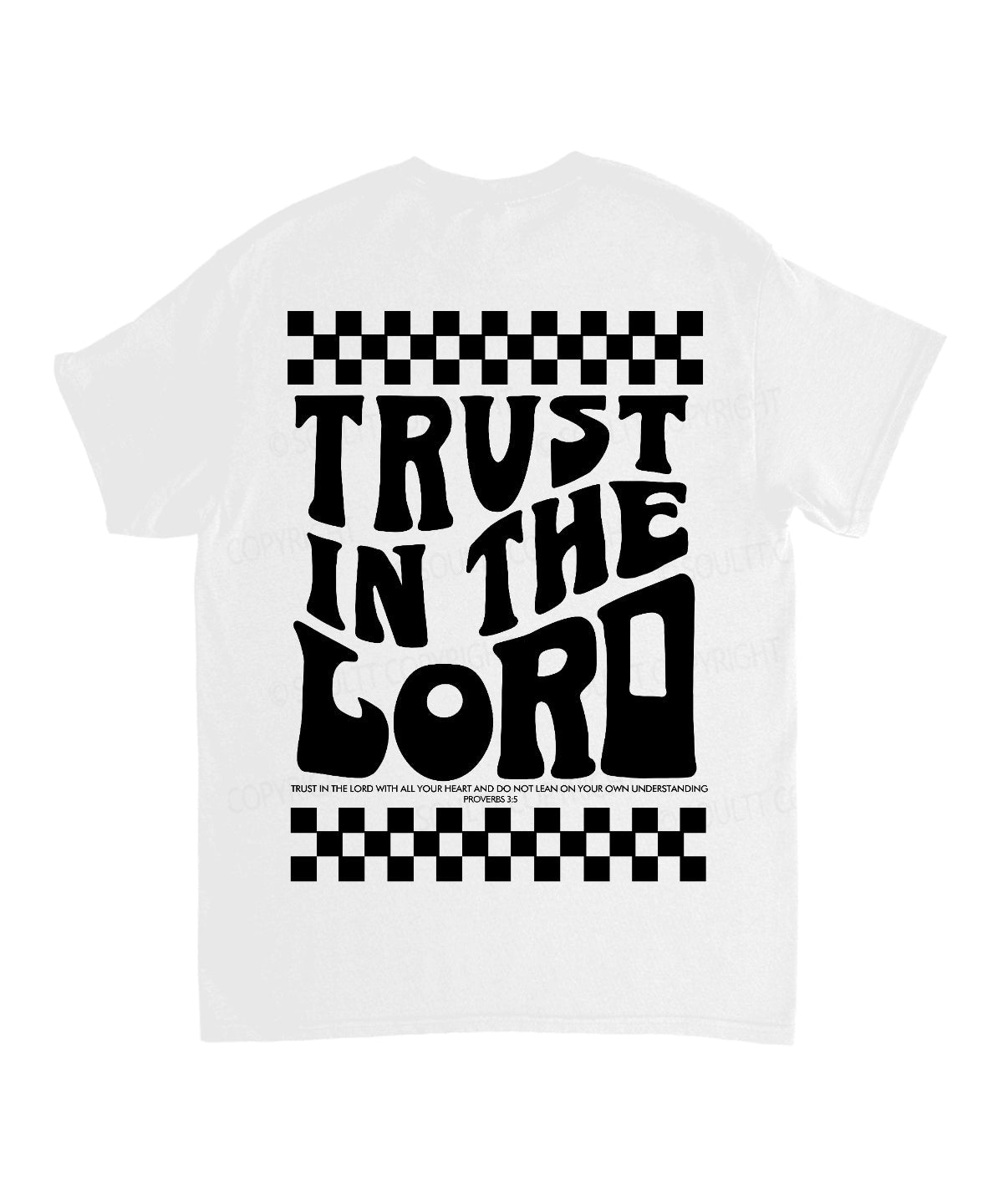 Trust In The Lord Double Sided Unisex Cotton Christian T-Shirt Hoodie, Sweatshirt | CiraTrend.com (Image 3)