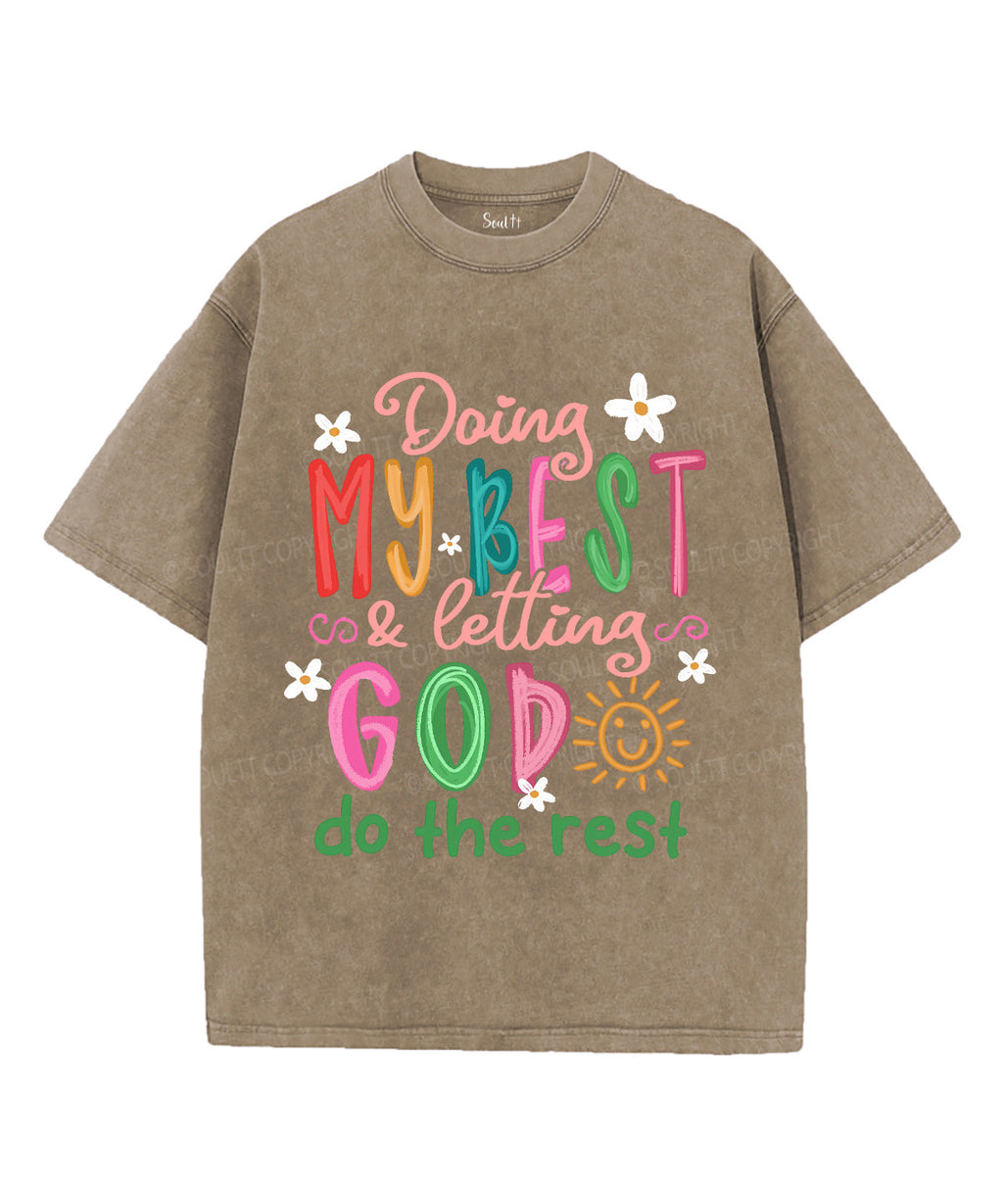 Doing My Best Washed Christian T-Shirts, Hoodie, Sweatshirt
