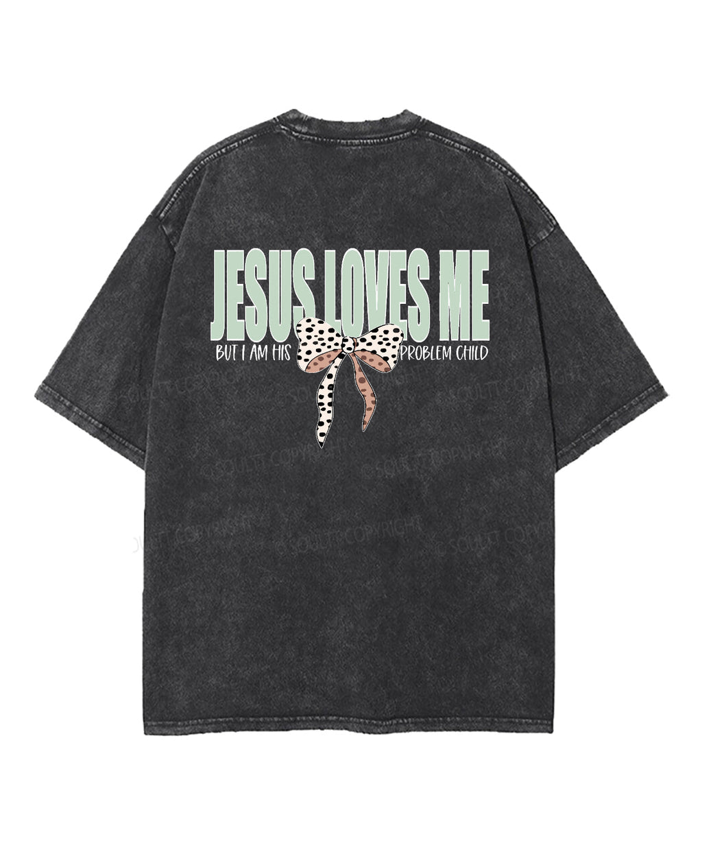 JESUS LOVES ME Double Sided Unisex Washed Christian T-shirt Hoodie, Sweatshirt | CiraTrend.com (Image 5)