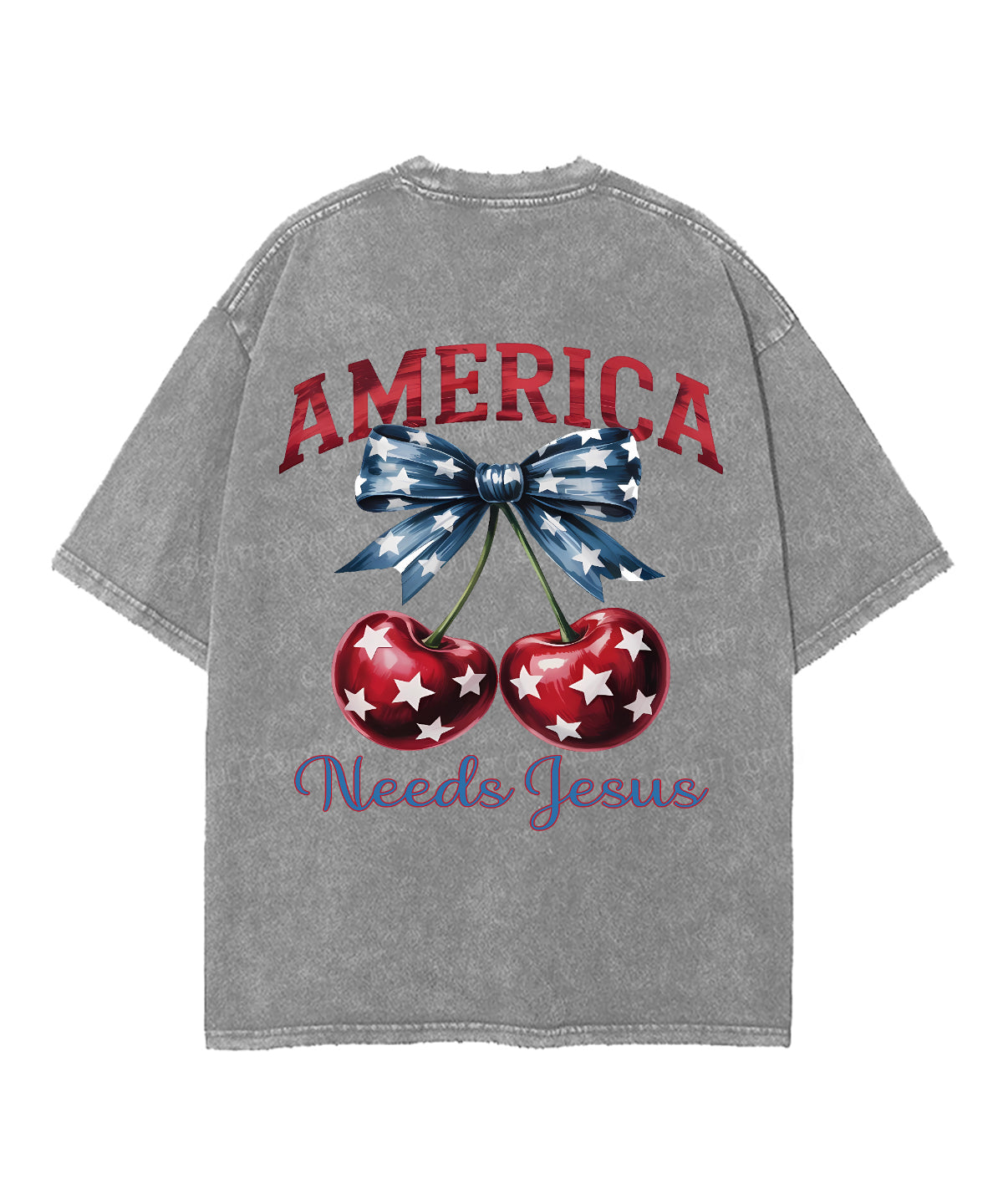 America Needs Jesus Double Sided Unisex Washed Christian T-shirt Style002 Hoodie, Sweatshirt | CiraTrend.com (Image 5)