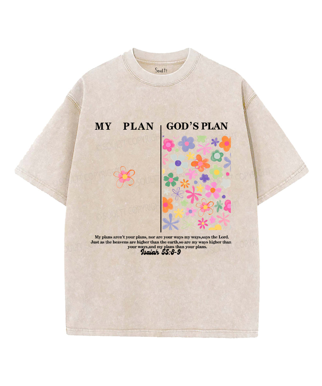 My PlanÃ¯Â¼Å“God's Plan Unisex Washed Christian T-shirt Hoodie, Sweatshirt | CiraTrend.com (Image 4)