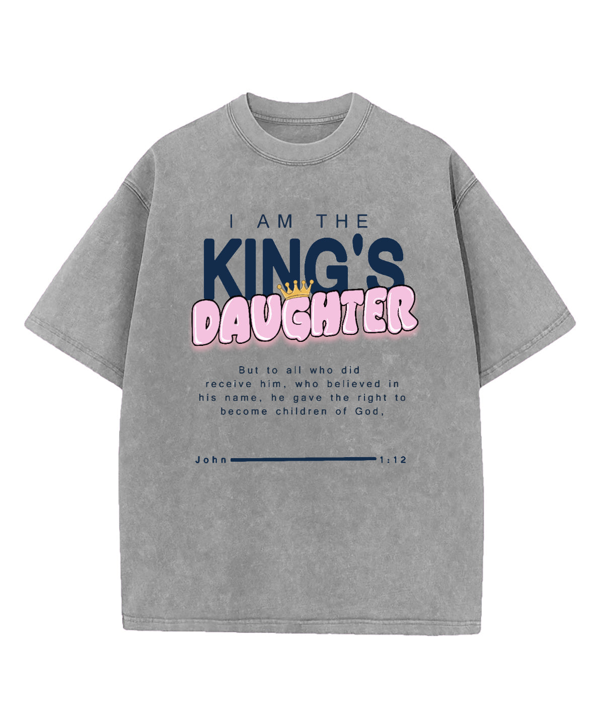 The King's Daughter Washed Christian T-shirt Hoodie, Sweatshirt | CiraTrend.com (Image 4)