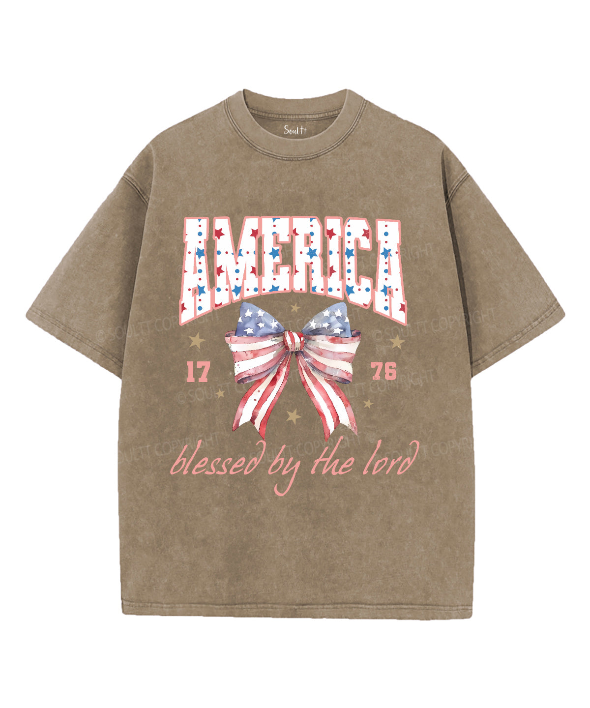 America Blessed By The Lord Unisex Washed Christian T-shirt Hoodie, Sweatshirt | CiraTrend.com (Image 5)