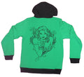 Poison Ivy Girls Juniors Pull-Over Hoodie - Back Side Portrait Lapel Name T-Shirts, Sweatshirt | CiraTrend.com