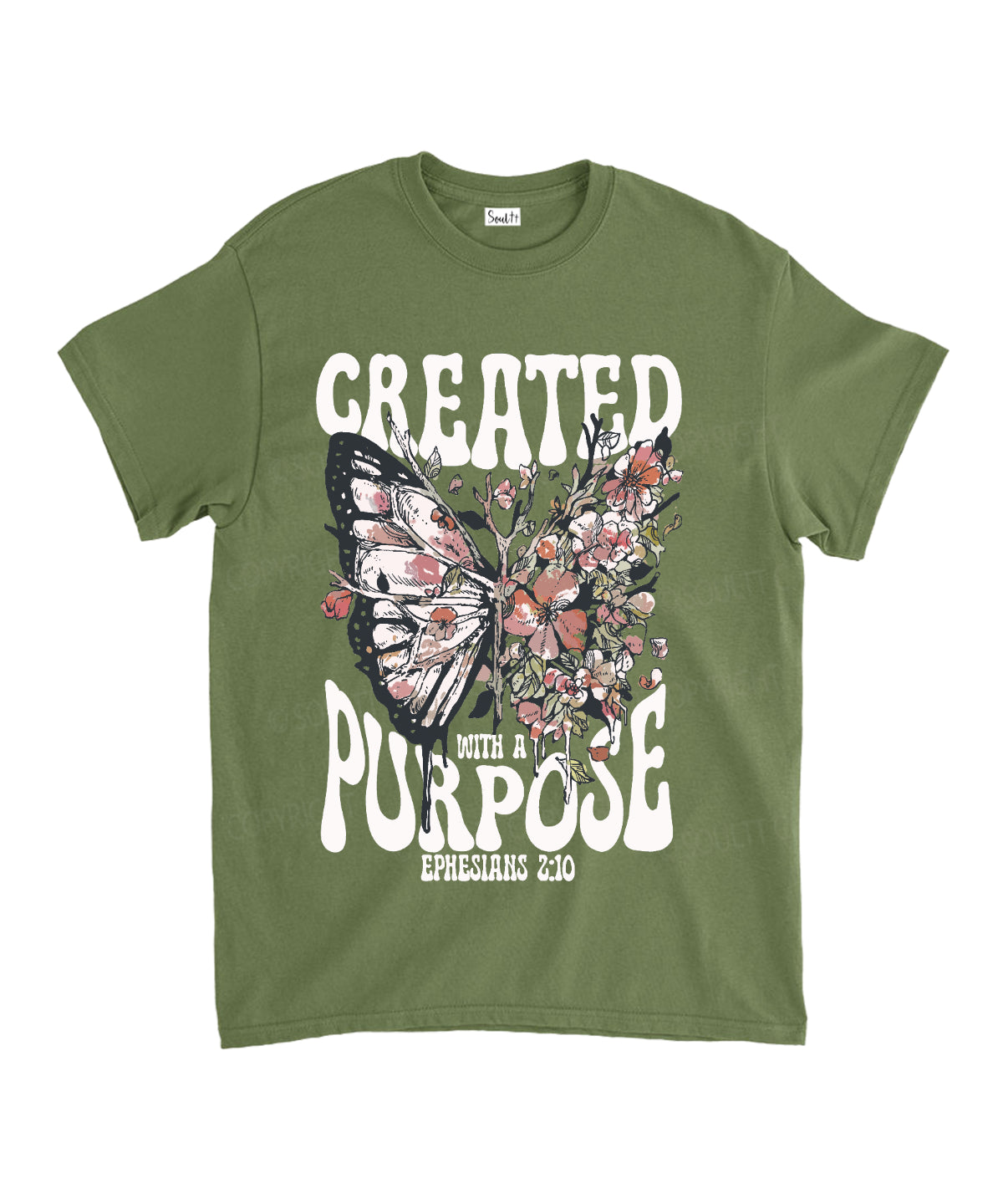 Created With A Purpose Unisex Cotton Christian T-Shirt Hoodie, Sweatshirt | CiraTrend.com (Image 5)