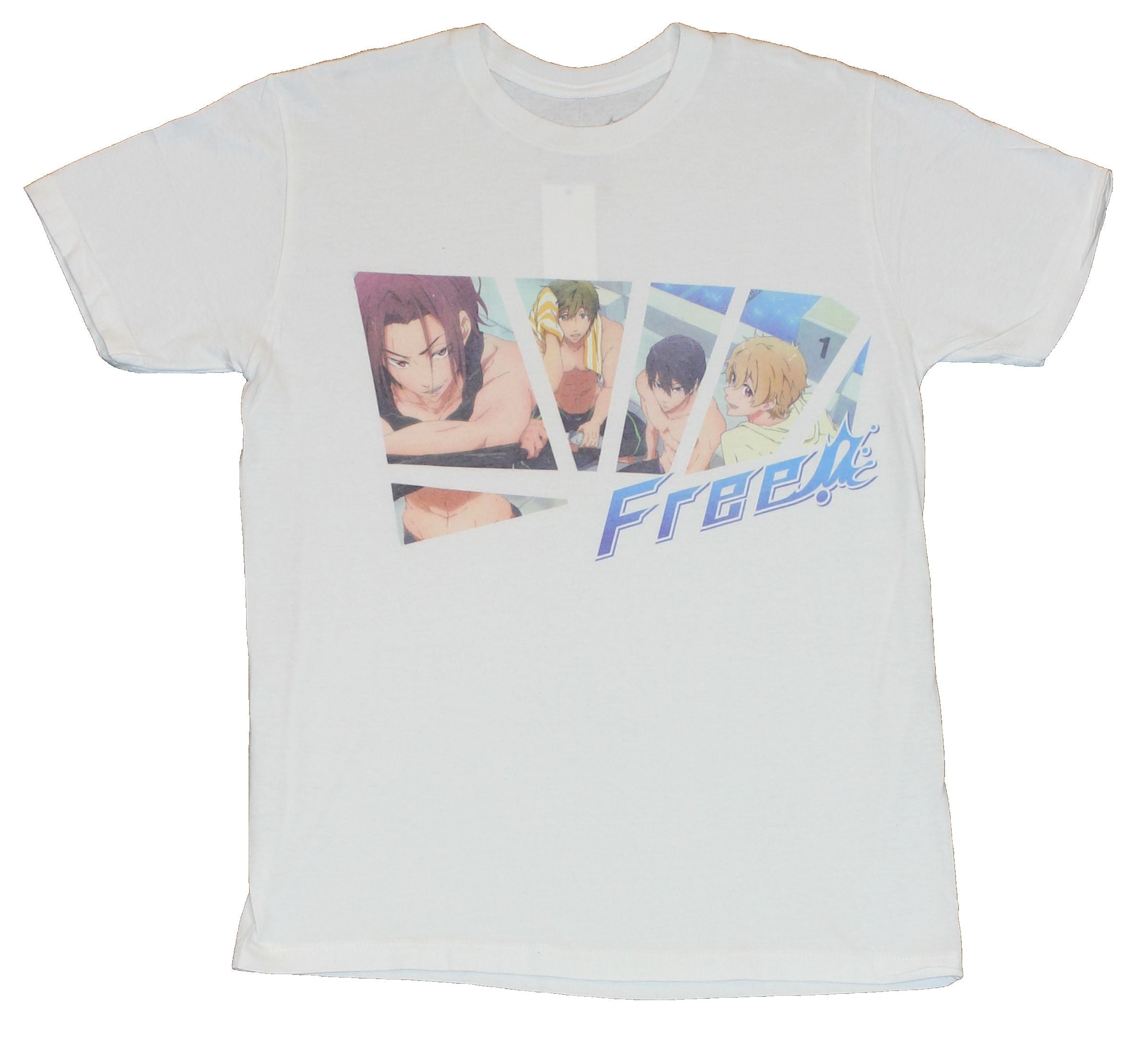 Free! Eternal Summer Mens T-Shirt - Boxed Character Images Hoodie, Sweatshirt | CiraTrend.com