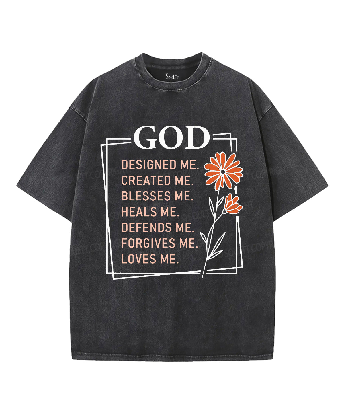 God Designed Me Washed Christian T-Shirts, Hoodie, Sweatshirt