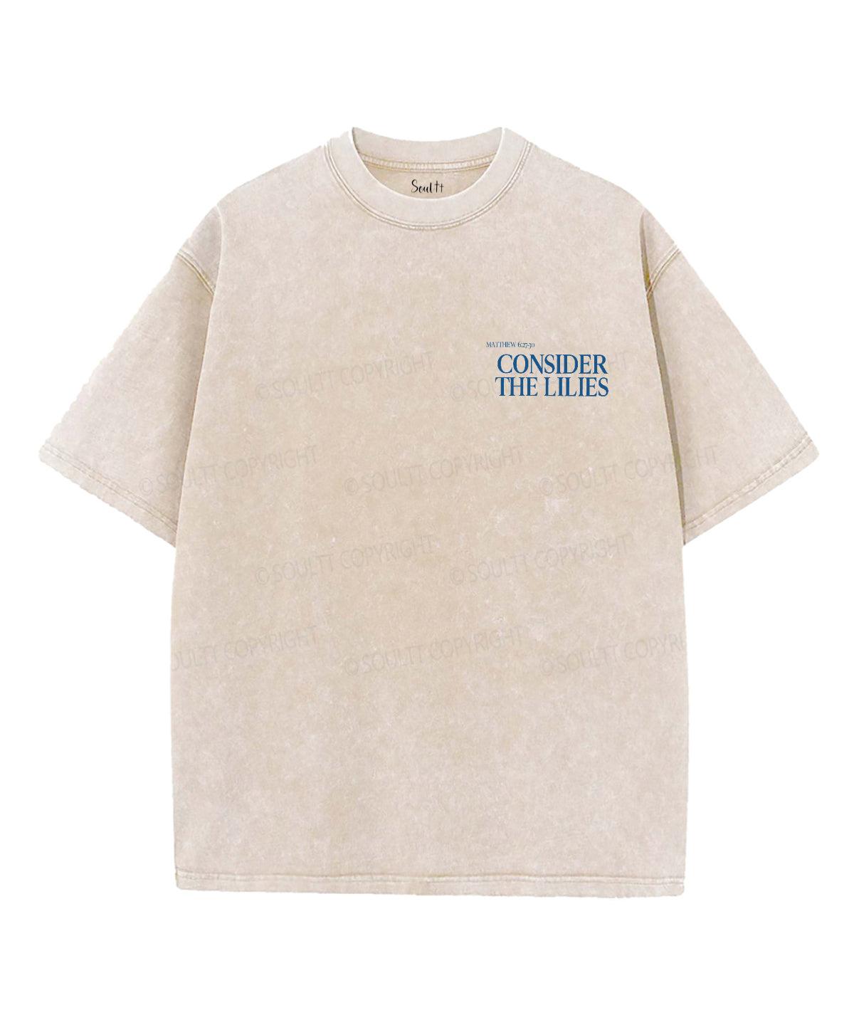 Consider The Lilies Double Sided Unisex Washed Christian T-shirt Style003 Hoodie, Sweatshirt | CiraTrend.com (Image 2)