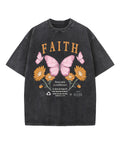 Now Faith Is Confidence Washed Christian T-shirt Hoodie, Sweatshirt | CiraTrend.com (Image 1)