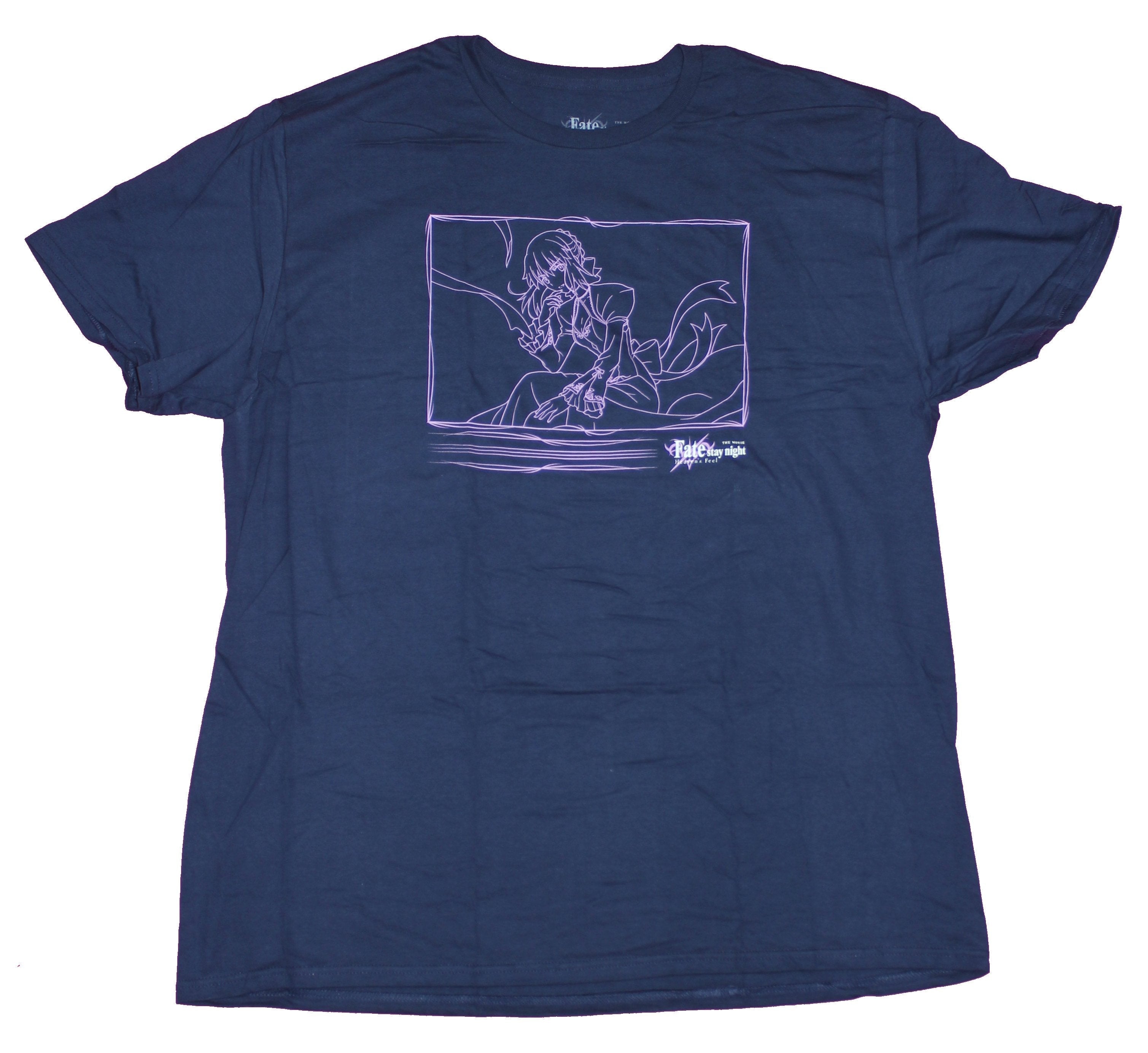 Fate Stay Night Mens T-Shirt- Line Drawn Image Heaven's Feel Hoodie, Sweatshirt | CiraTrend.com