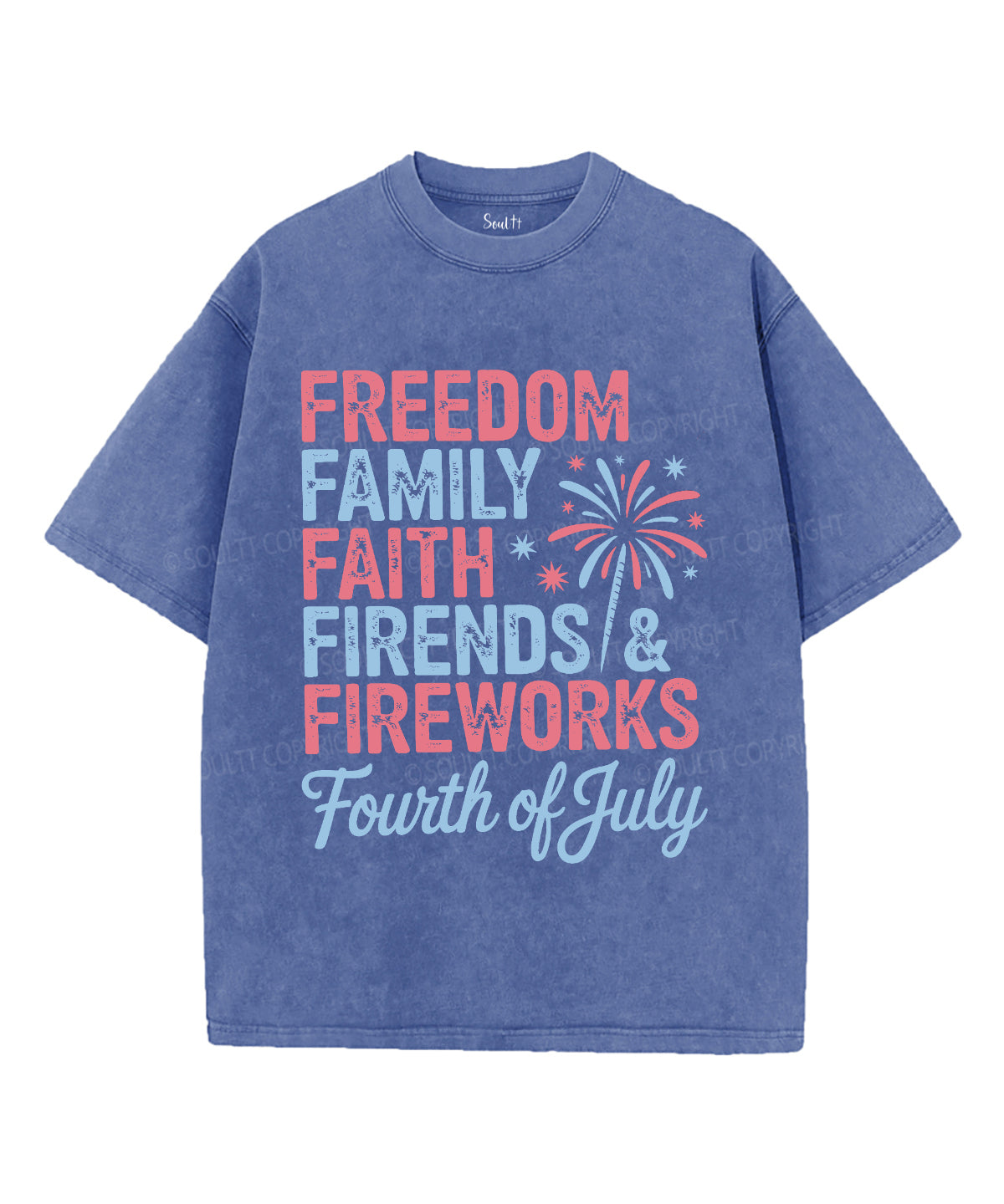 Freedom & Faith Unisex Washed Christian T-shirt Hoodie, Sweatshirt | CiraTrend.com (Image 4)