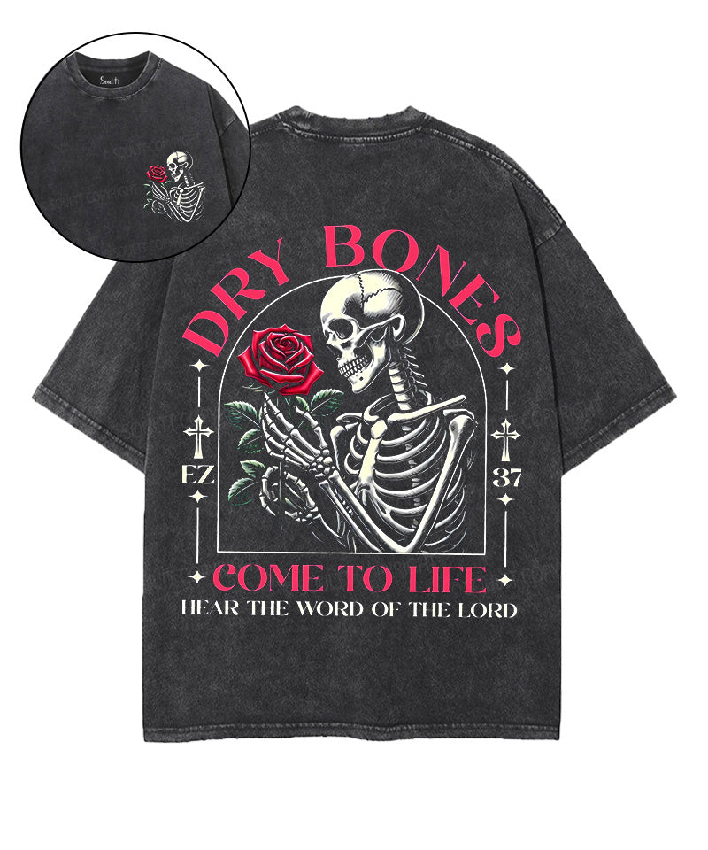 Dry Bones Come To Life Double Sided Unisex Washed Christian T-shirt Style001 Hoodie, Sweatshirt | CiraTrend.com (Image 1)