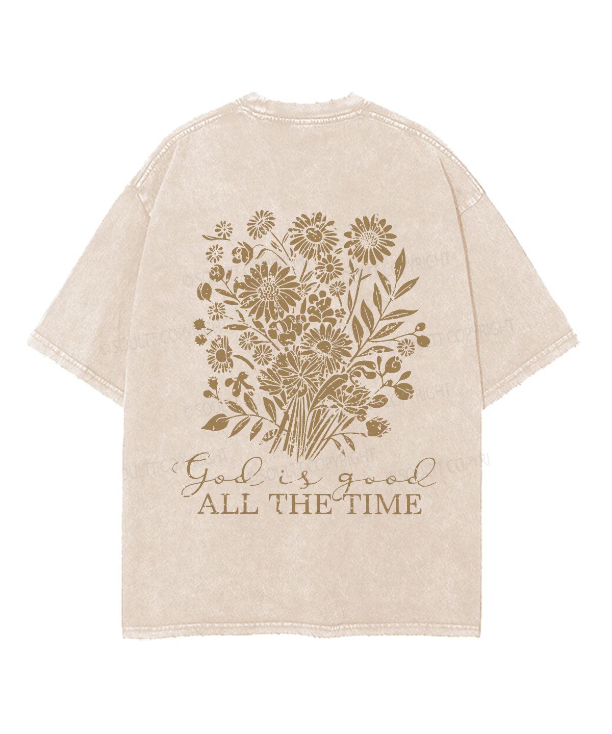 GOD IS GOOD Double Sided Unisex Washed Christian T-shirt Hoodie, Sweatshirt | CiraTrend.com (Image 3)