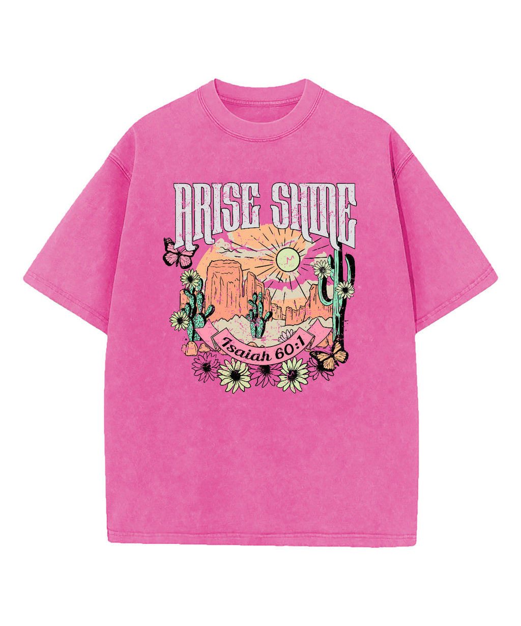 Arise Shine Washed Christian T-shirt Hoodie, Sweatshirt | CiraTrend.com (Image 3)