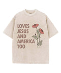 Love Jesus Unisex Washed Christian T-shirt Hoodie, Sweatshirt | CiraTrend.com (Image 1)