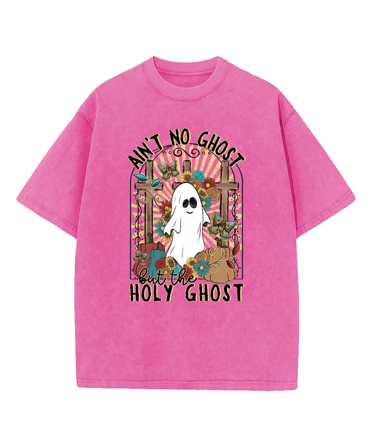 Ain't No Ghost Holy Ghost Washed Christian T-shirt Hoodie, Sweatshirt | CiraTrend.com (Image 3)