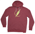 Flash Mens Pull Over Hoodie - Classic Yellow Logo Distressed Image T-Shirts, Sweatshirt | CiraTrend.com