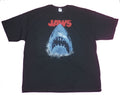Jaws Mens T-Shirt- Distressed Big Mouth Shark Under Red Name Image Hoodie, Sweatshirt | CiraTrend.com