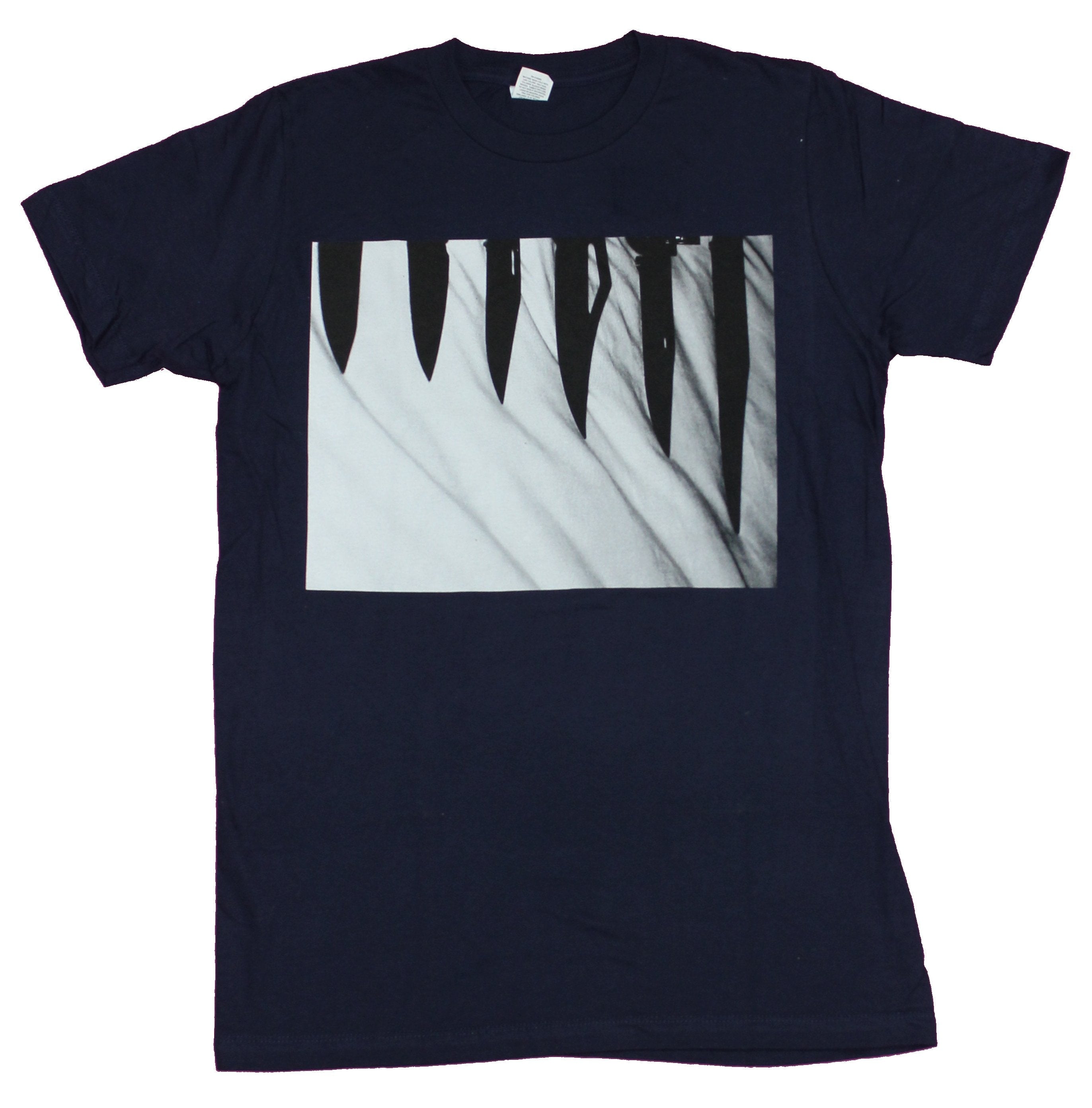 Knives Mens T-Shirt- Silhouette of Progressively Bigger Knives Image Hoodie, Sweatshirt | CiraTrend.com