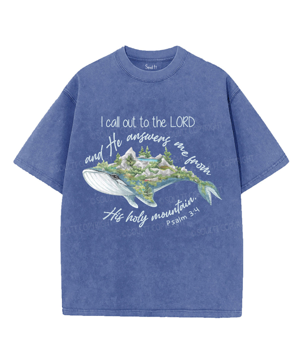 I Call Out To The Lord Unisex Washed Christian T-shirt Hoodie, Sweatshirt | CiraTrend.com (Image 3)