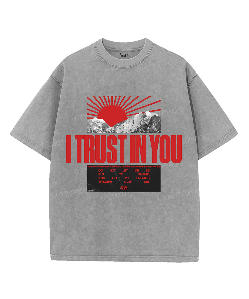 I Trust In You Unisex Washed Christian T-shirt Hoodie, Sweatshirt | CiraTrend.com (Image 3)