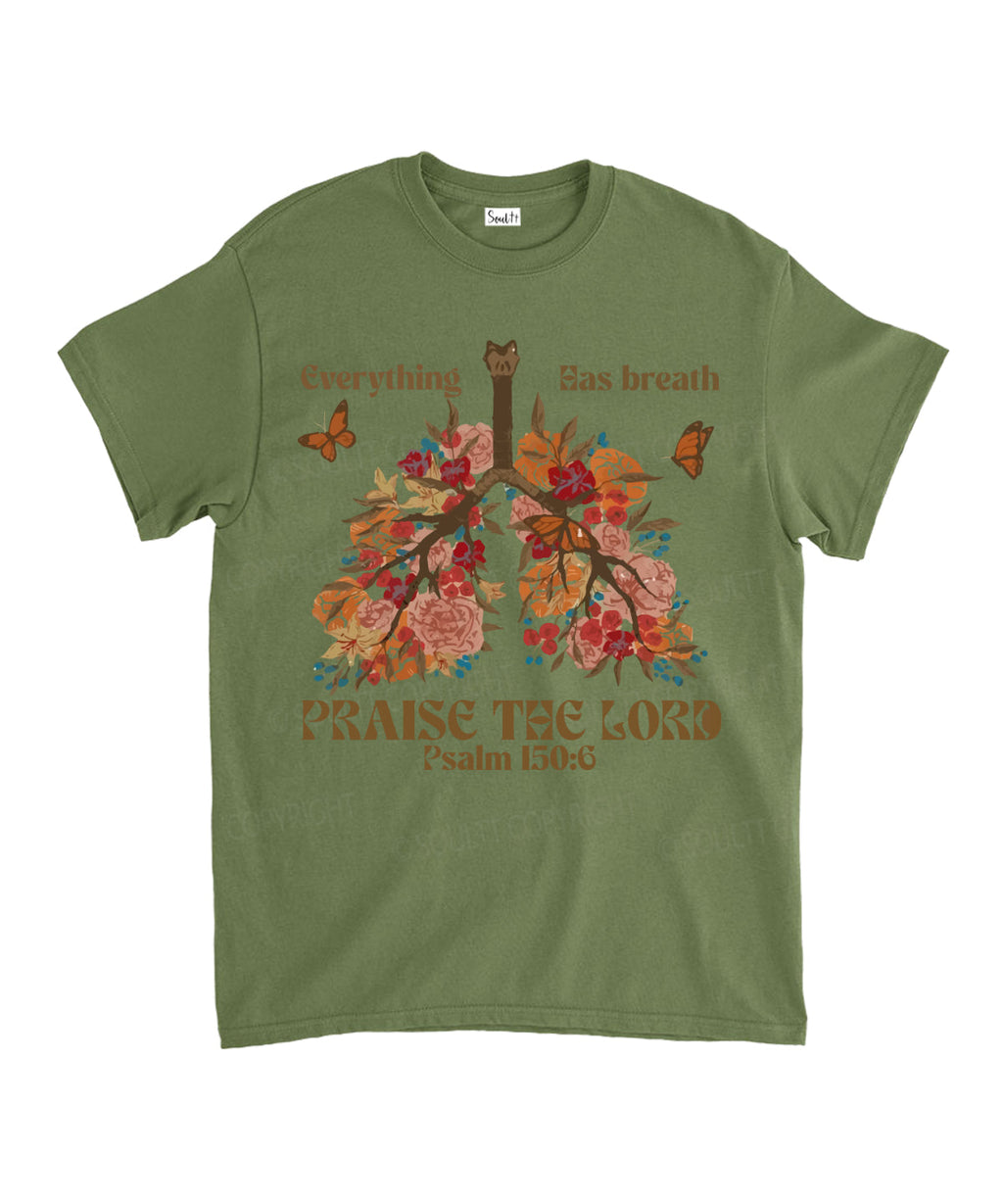 Everything Has Breath Paise the Lord Unisex Cotton Christian T-Shirt Hoodie, Sweatshirt | CiraTrend.com (Image 4)