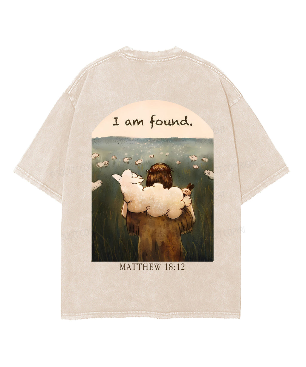 I Am Found Double Sided Washed Christian T-Shirts, Hoodie, Sweatshirt
