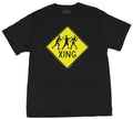 Zombie Mens T-Shirt - Zombie Xing Crossing Warning Sign Image Hoodie, Sweatshirt | CiraTrend.com